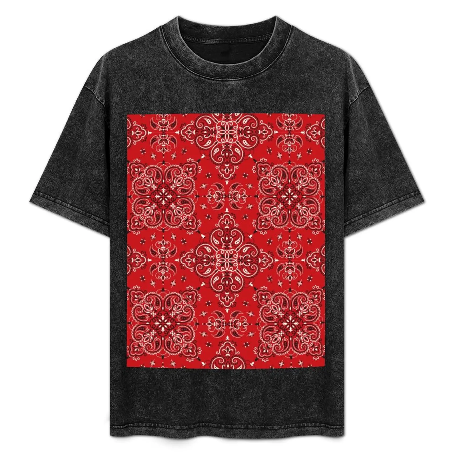 Red Bandana T-Shirt Relaxed Fit Casual Short Sleeve Top
Red Bandana T-Shirt Relaxed Fit Casual Short Sleeve Top