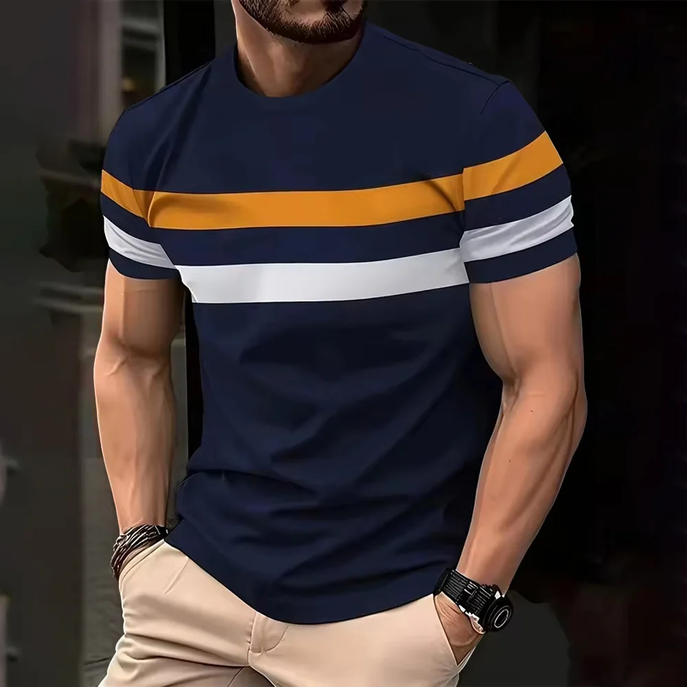 Striped T-Shirts for Men Summer Men's Clothes O-Neck Short Sleeve Tee Casual Oversized T-Shirt Street Simple Men's Clothing Top
Striped T-Shirts for Men Summer Men's Clothes O-Neck Short Sleeve Tee Casual Oversized T-Shirt Street Simple Men's Clothing Top