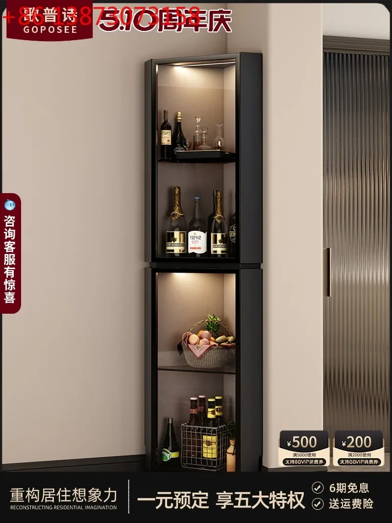 Simple Italian triangular glass living room storage dining room tea cabinet
Simple Italian triangular glass living room storage dining room tea cabinet