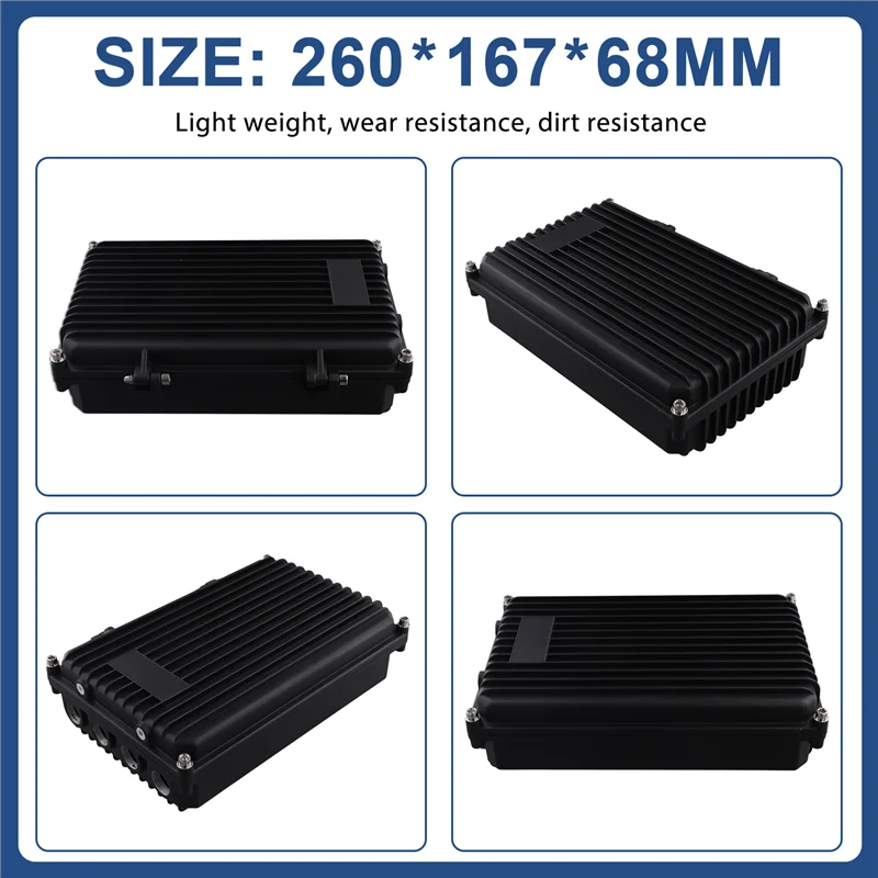 Cast Aluminum AP Bridge Amplifier Enclosure, Waterproof Black Box For Electronics, 260X167x68mm
Cast Aluminum AP Bridge Amplifier Enclosure, Waterproof Black Box For Electronics, 260X167x68mm