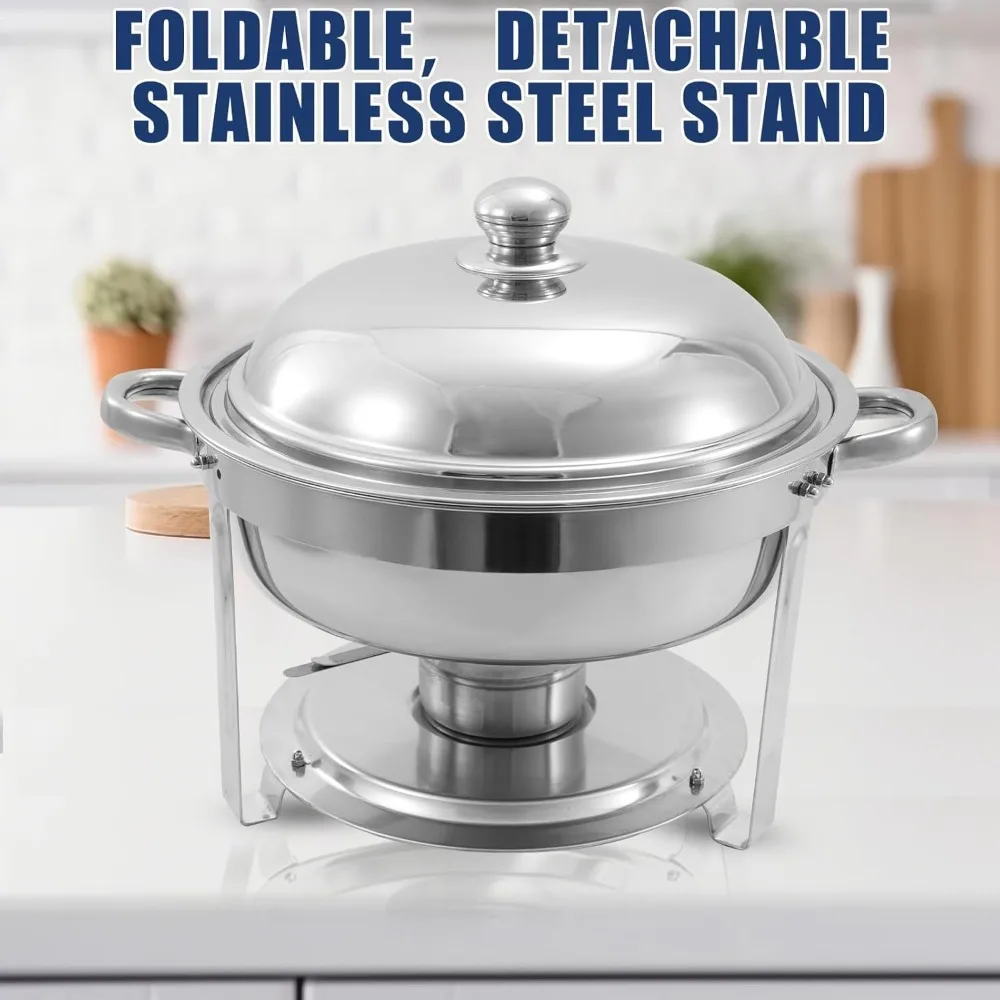 8 Pack Stainless Steel Chafing Dish Buffet Set with Folding Stand Food Warmers And Servers with Covers for Catering And Banquets
8 Pack Stainless Steel Chafing Dish Buffet Set with Folding Stand Food Warmers And Servers with Covers for Catering And Banquets