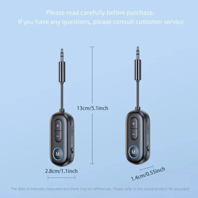 5.3 Bluetooth Receiver Transmitter 3.5mm AUX Jack Airplane Travel Headset Audio Converter for TV Computer Headset Kit Speaker
5.3 Bluetooth Receiver Transmitter 3.5mm AUX Jack Airplane Travel Headset Audio Converter for TV Computer Headset Kit Speaker