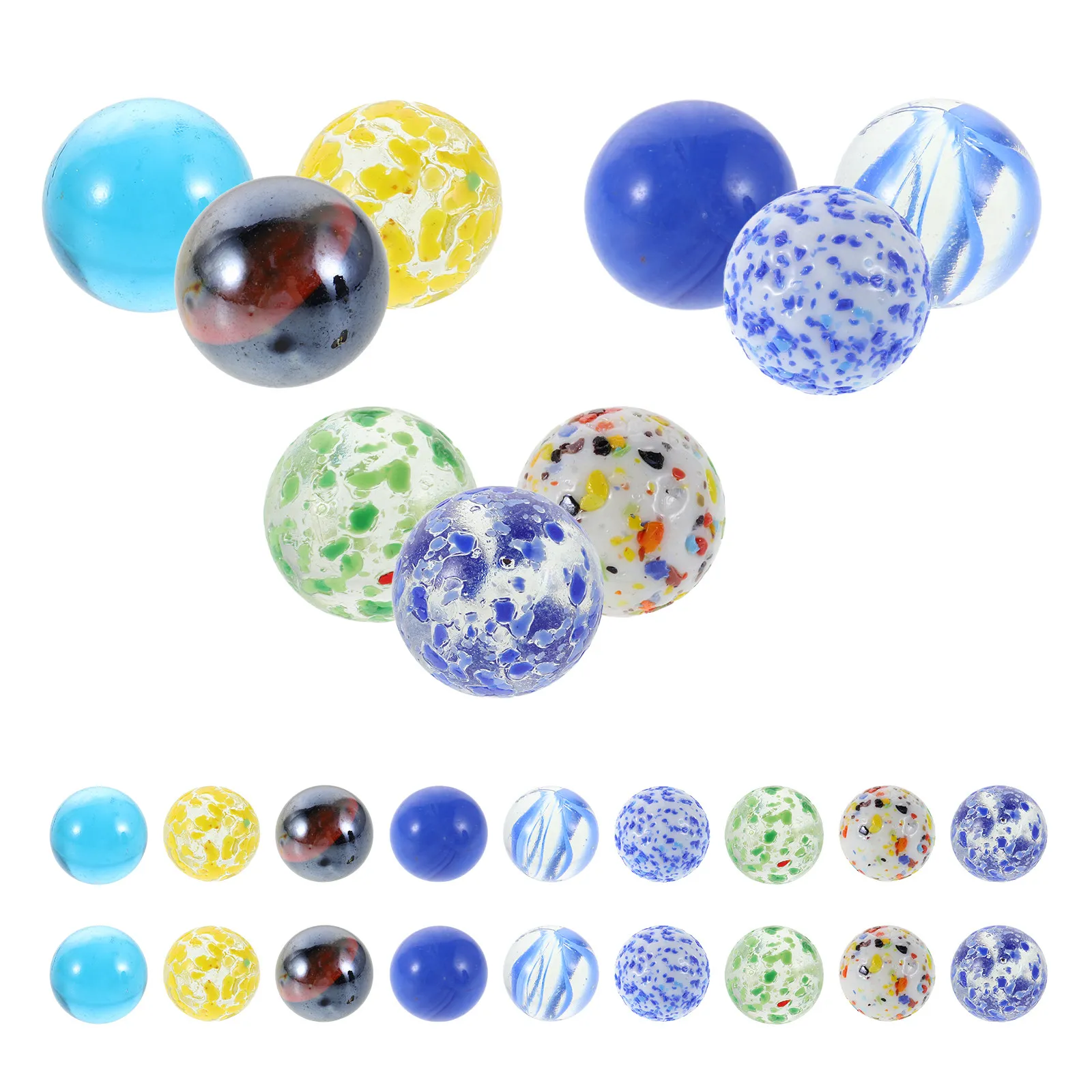 50Pcs Colorful Glass Marbles Solid Bright Colors Versatile Glass Balls for Marble Games DIY Projects Home Decoration Craft Beads
50Pcs Colorful Glass Marbles Solid Bright Colors Versatile Glass Balls for Marble Games DIY Projects Home Decoration Craft Beads