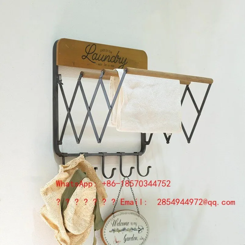 American Retro Iron and Wood Combined with Balcony Garden Drying Rack Bathroom Towel Rack Storage Laundry Room Decorations
American Retro Iron and Wood Combined with Balcony Garden Drying Rack Bathroom Towel Rack Storage Laundry Room Decorations