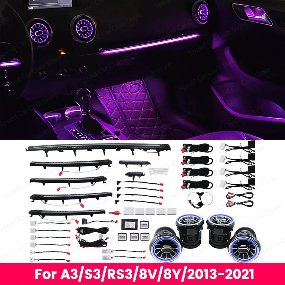 LED 30 Colours Ambient Light For Audi A3 S3 RS3 8V 8Y 2013-2018 Car Door Trim Ventilation Center Console Light Strip
LED 30 Colours Ambient Light For Audi A3 S3 RS3 8V 8Y 2013-2018 Car Door Trim Ventilation Center Console Light Strip