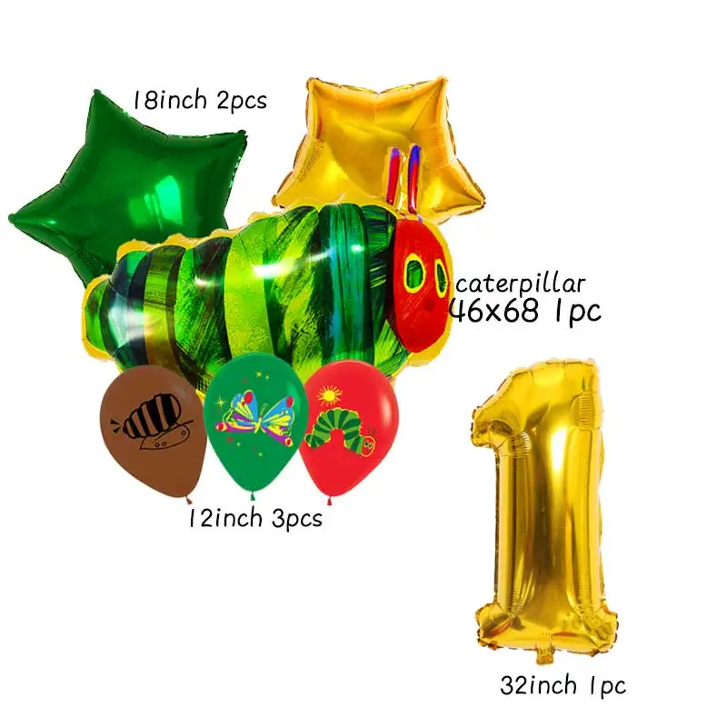 cartoon caterpillar Balloon Boy Birthday Party supplies insect Ballon Baby Shower home garden Decoration Arch decor
cartoon caterpillar Balloon Boy Birthday Party supplies insect Ballon Baby Shower home garden Decoration Arch decor