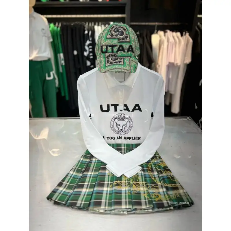 2024 Autumn And Winter New Golf Women's Long Sleeve T-shirt Fashion Lapel Simple Printed Golf Top
2024 Autumn And Winter New Golf Women's Long Sleeve T-shirt Fashion Lapel Simple Printed Golf Top