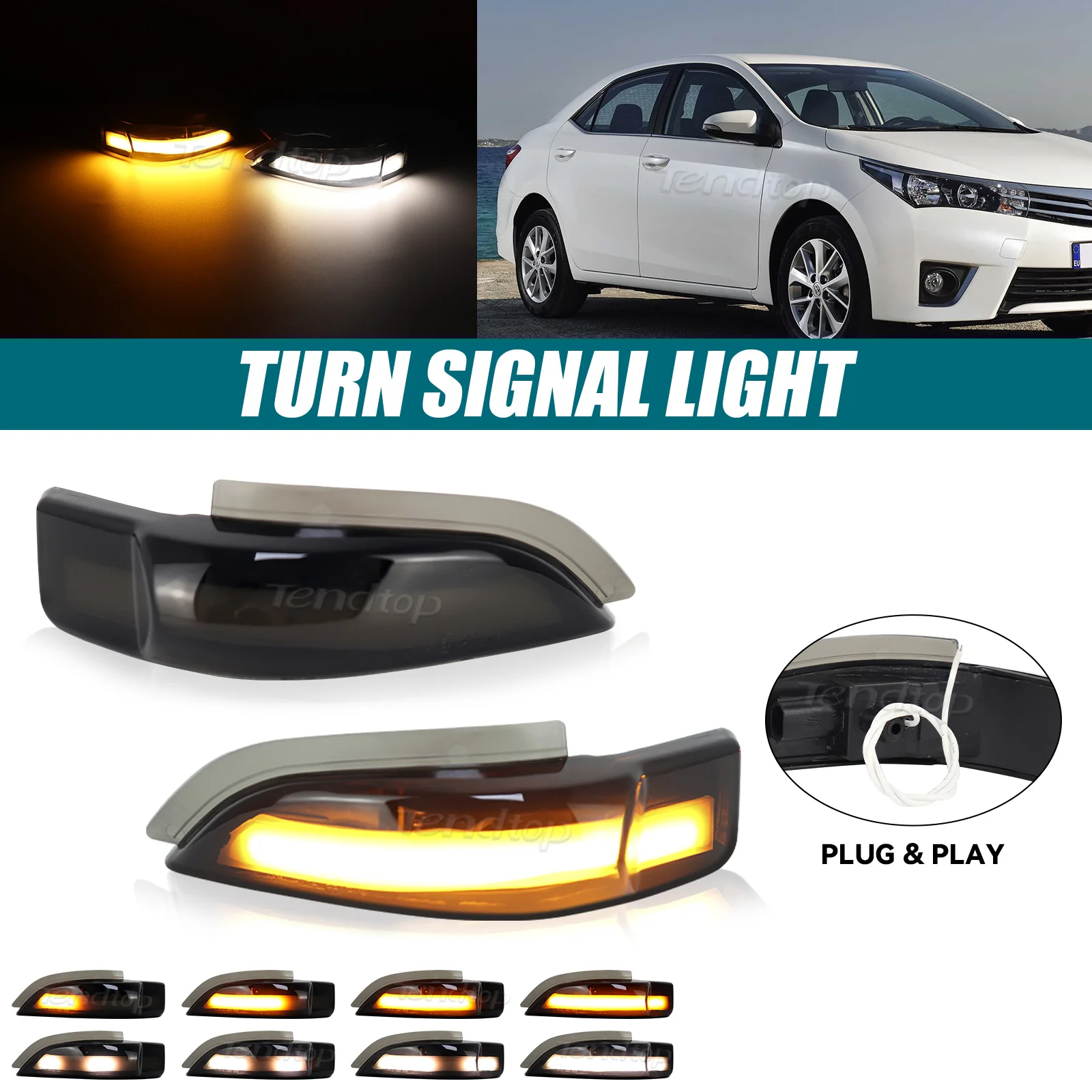 Dynamic LED Flashing Turn Signal Rearview Mirror Lights For Toyota Corolla Camry Prius Vios CHR Yaris Venza Avalon Altis
Dynamic LED Flashing Turn Signal Rearview Mirror Lights For Toyota Corolla Camry Prius Vios CHR Yaris Venza Avalon Altis