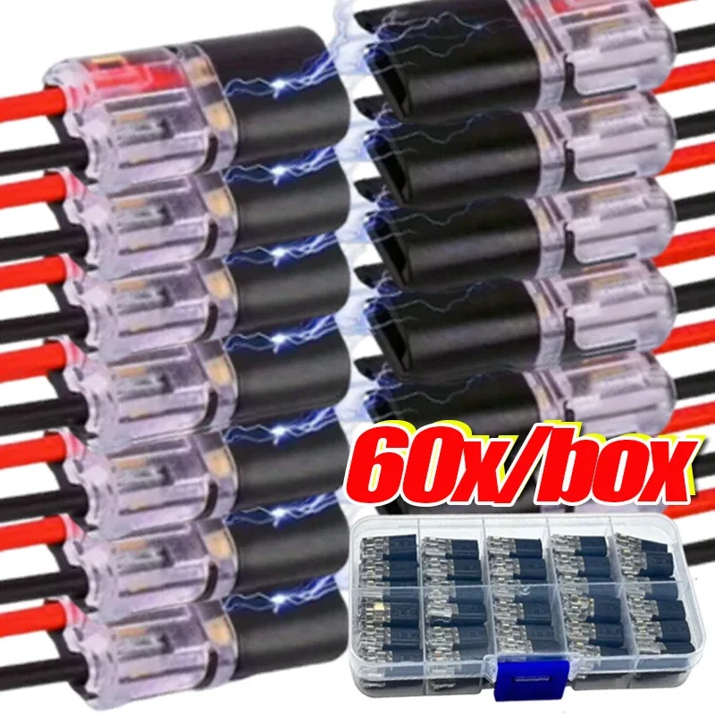 60PCS Automotive Wire & Cable Connector Ribbon Terminal Connection 2 Pin Plug Waterproof Automotive Quick Wire Connector Set
60PCS Automotive Wire & Cable Connector Ribbon Terminal Connection 2 Pin Plug Waterproof Automotive Quick Wire Connector Set