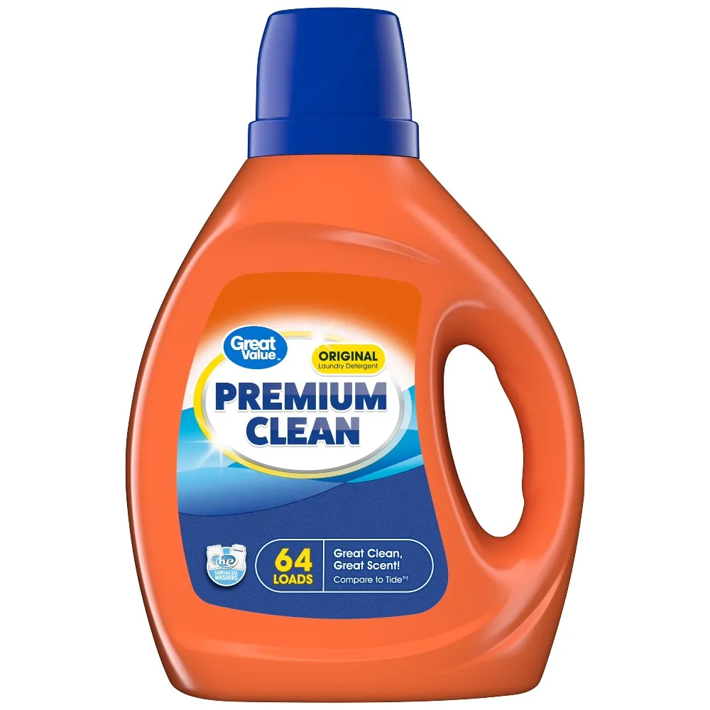 Original Laundry Detergent for 64 Loads Premium Clean Formula Liquid Concentrate 84 Fl Oz
Original Laundry Detergent for 64 Loads Premium Clean Formula Liquid Concentrate 84 Fl Oz