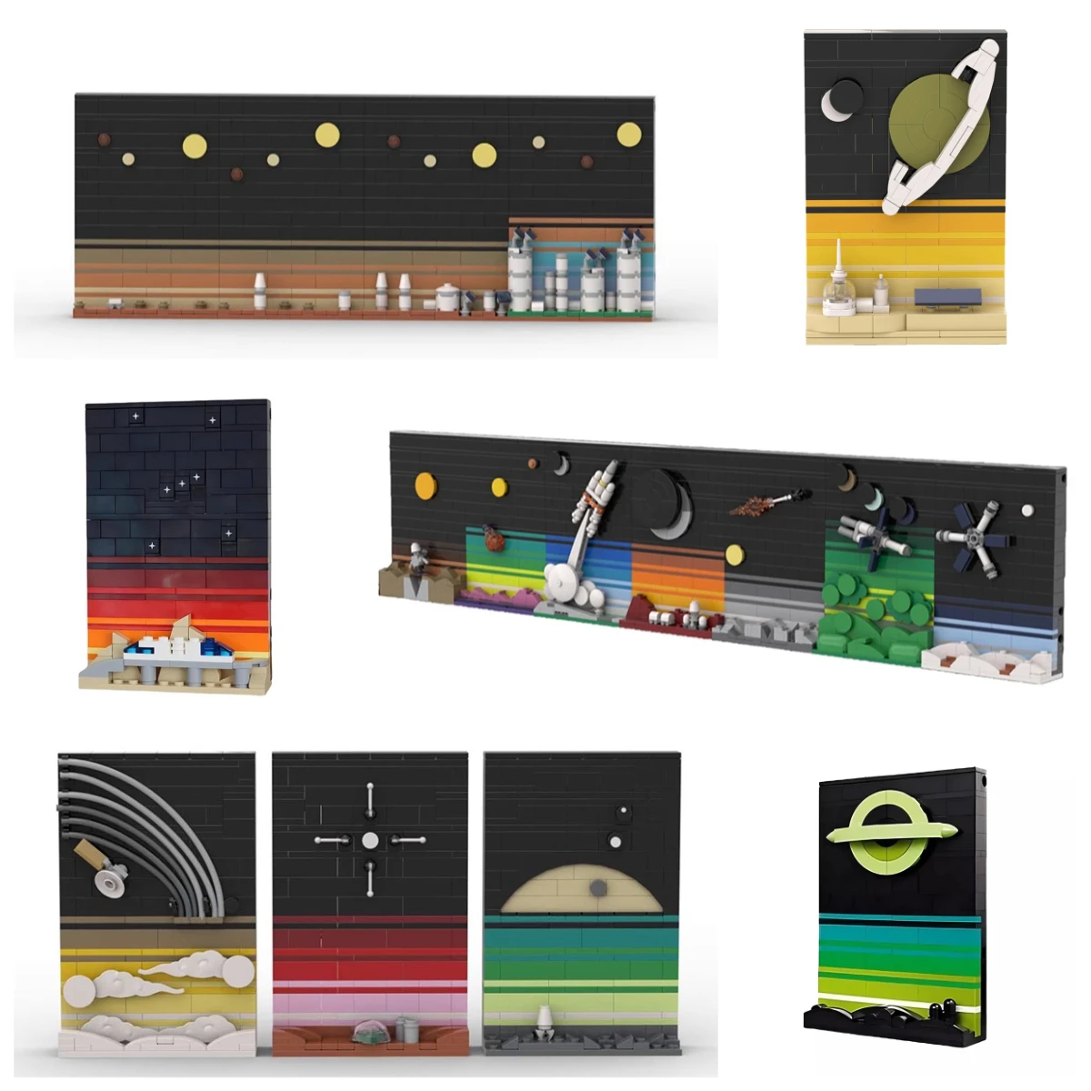 Universe Brick MOC Ideas Tales of The Space Age Postcard Sets Tabletop Ornament Creative Building Blocks Kid Toys Christmas Gift
Universe Brick MOC Ideas Tales of The Space Age Postcard Sets Tabletop Ornament Creative Building Blocks Kid Toys Christmas Gift