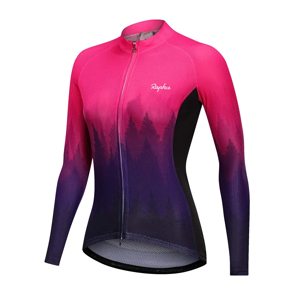 WOMEN Cycling Jersey Long Sleeve Top Breathable Cycling Jersey Quick Dry Road Cycling Jersey with Three Pockets
WOMEN Cycling Jersey Long Sleeve Top Breathable Cycling Jersey Quick Dry Road Cycling Jersey with Three Pockets