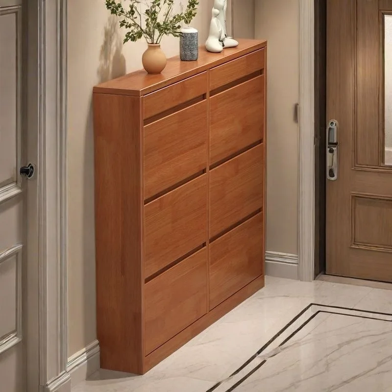 Solid Wood Modern Ultra-thin Flip Bucket Shoe Cabinet Storage Entrance Small Households Style Foyer Simple Shoe Rack Home Use
Solid Wood Modern Ultra-thin Flip Bucket Shoe Cabinet Storage Entrance Small Households Style Foyer Simple Shoe Rack Home Use