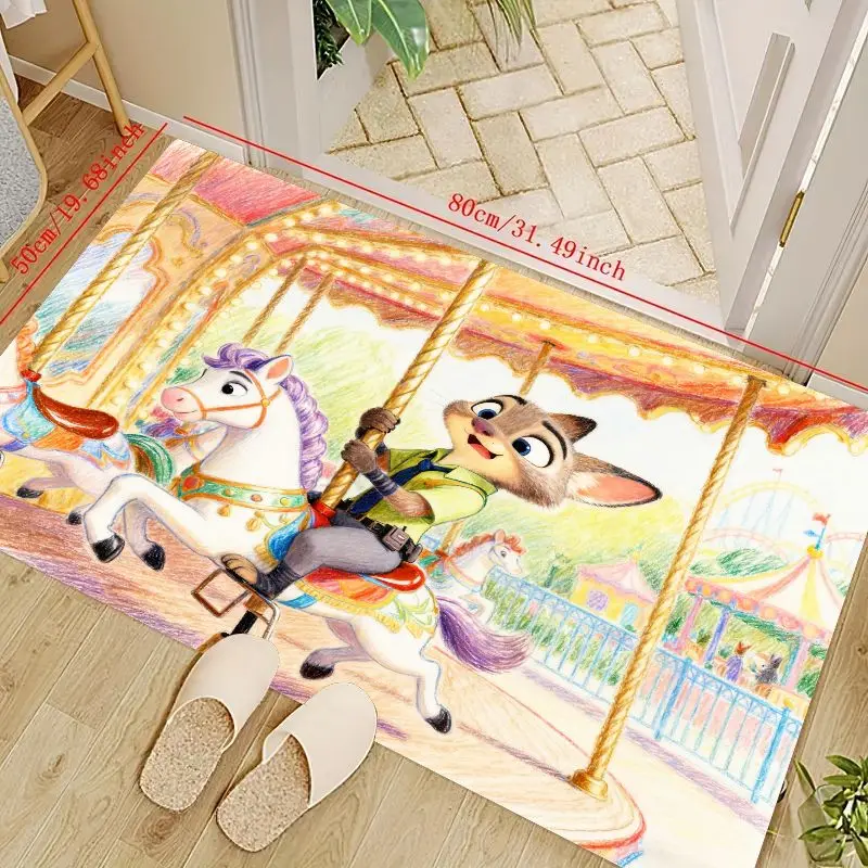 1 шт. Zootopia Nick Wilde карусель мультяшный напольный коврик, яркий коврик с персонажем мультфильма Диснея для детей, спальни, гостиной 
1 шт. Zootopia Nick Wilde карусель мультяшный напольный коврик, яркий коврик с персонажем мультфильма Диснея для детей, спальни, гостиной