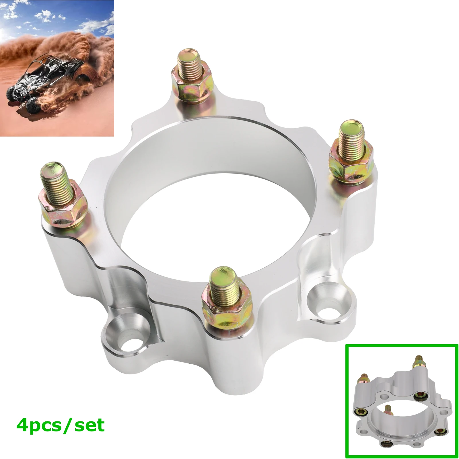 Wheel Spacers 4 Pcs/set with 4/137 Bolts and 12mm studs 2" wide For Can Am X3 all years and models
Wheel Spacers 4 Pcs/set with 4/137 Bolts and 12mm studs 2" wide For Can Am X3 all years and models