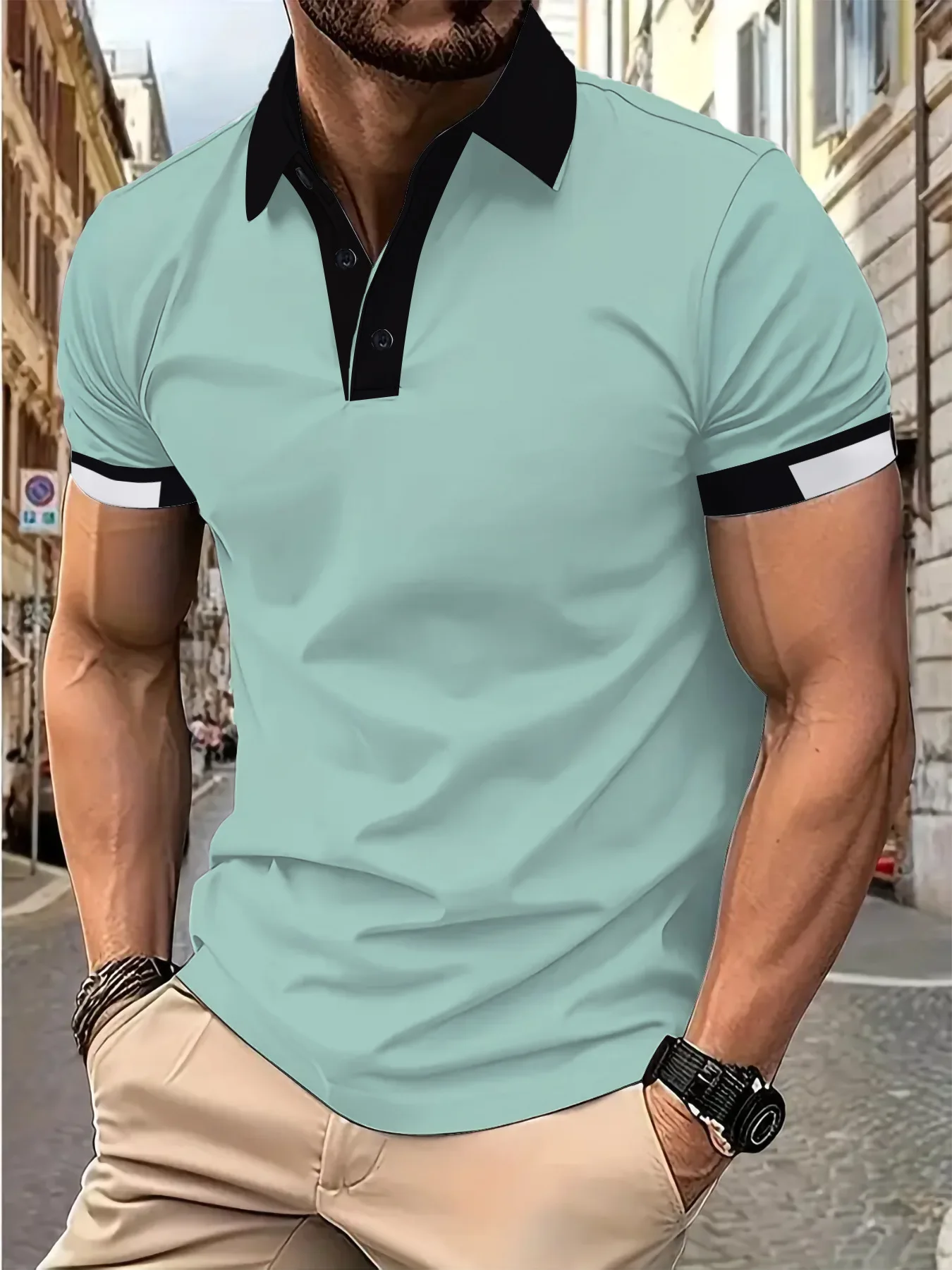 2025 Europe and the United States men's new summer short-sleeved 3D printed POLO shirt button color lapel casual shirt
2025 Europe and the United States men's new summer short-sleeved 3D printed POLO shirt button color lapel casual shirt