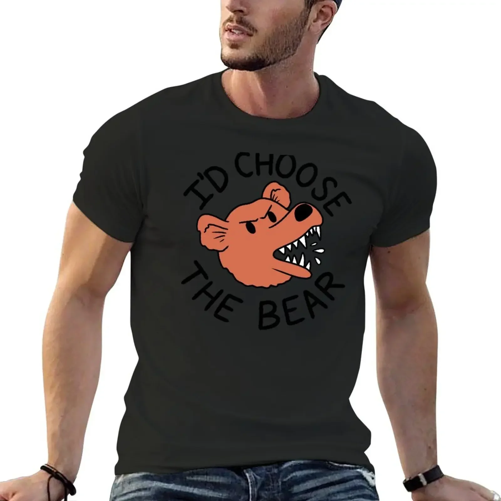 Bear or Man in the Woods I'd Choose the Bear T-Shirt summer tops oversizeds graphic t shirt vintage t shirt for men
Bear or Man in the Woods I'd Choose the Bear T-Shirt summer tops oversizeds graphic t shirt vintage t shirt for men
