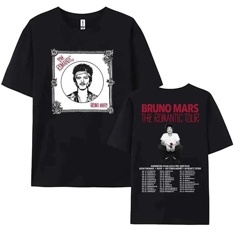 Мужские футболки Bruno Mars The Romantic Tour 2026, летняя футболка с короткими рукавами и круглым вырезом, уличная одежда в стиле хип-хоп, рубашка с графическим принтом певца
Мужские футболки Bruno Mars The Romantic Tour 2026, летняя футболка с короткими рукавами и круглым вырезом, уличная одежда в стиле хип-хоп, рубашка с графическим принтом певца