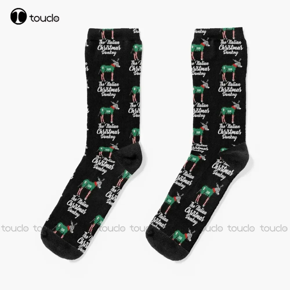 Italian Christmas Donkey American Italian Xmas Gift Socks Mens Soccer Socks Personalized Custom Unisex Adult Teen Youth Socks
Italian Christmas Donkey American Italian Xmas Gift Socks Mens Soccer Socks Personalized Custom Unisex Adult Teen Youth Socks