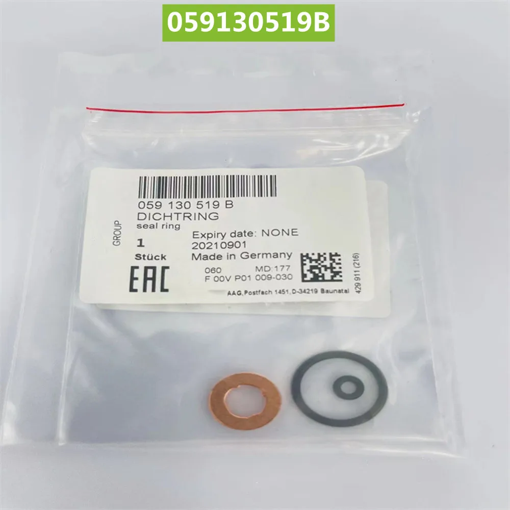 Genuine OEM Injector Seal Rings O-Ring Repair Kit for Audi VW 3.0 TDI 059130519 059130119 059130519B WHT000884 WHT007480
Genuine OEM Injector Seal Rings O-Ring Repair Kit for Audi VW 3.0 TDI 059130519 059130119 059130519B WHT000884 WHT007480