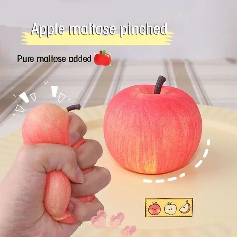 Slow Rebound Simulation Apple Maltose Pressure Ball Squeeze Whole Trick Relieve Stress Adult Vent Children's toys Fidgeting toys
Slow Rebound Simulation Apple Maltose Pressure Ball Squeeze Whole Trick Relieve Stress Adult Vent Children's toys Fidgeting toys