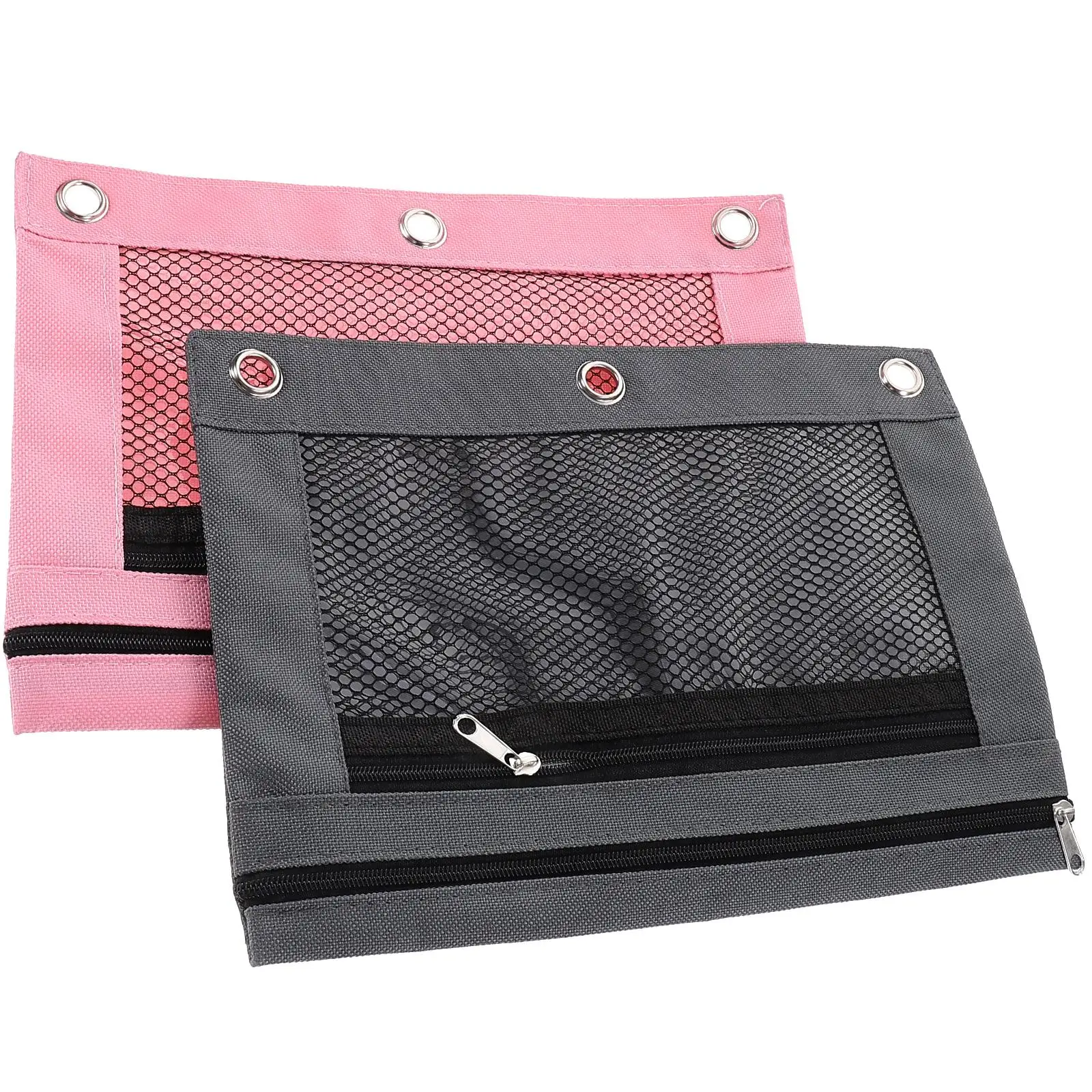 2Pcs Double-layer Pencil Bag Oxford Cloth Clear Case Pink Gray Zipper Pen Holder Storage School Office Student Supplies
2Pcs Double-layer Pencil Bag Oxford Cloth Clear Case Pink Gray Zipper Pen Holder Storage School Office Student Supplies