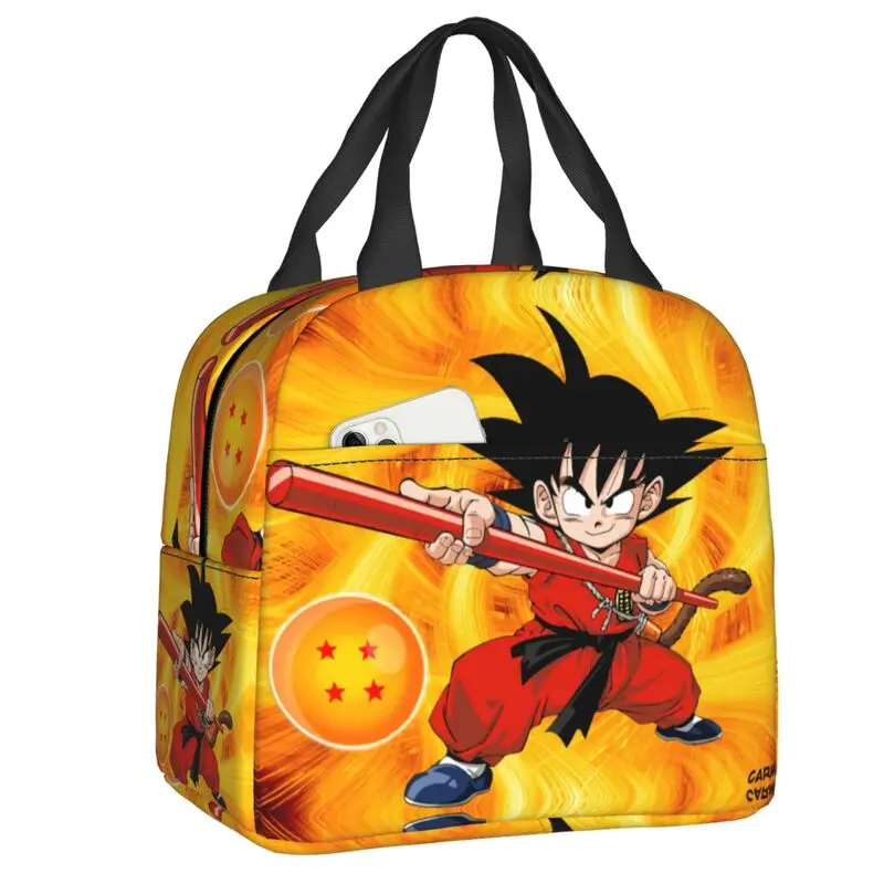 Custom Son Goku Lunch Bag Women Japanese Manga Cooler Thermal Insulated Lunch Boxes for School
Custom Son Goku Lunch Bag Women Japanese Manga Cooler Thermal Insulated Lunch Boxes for School