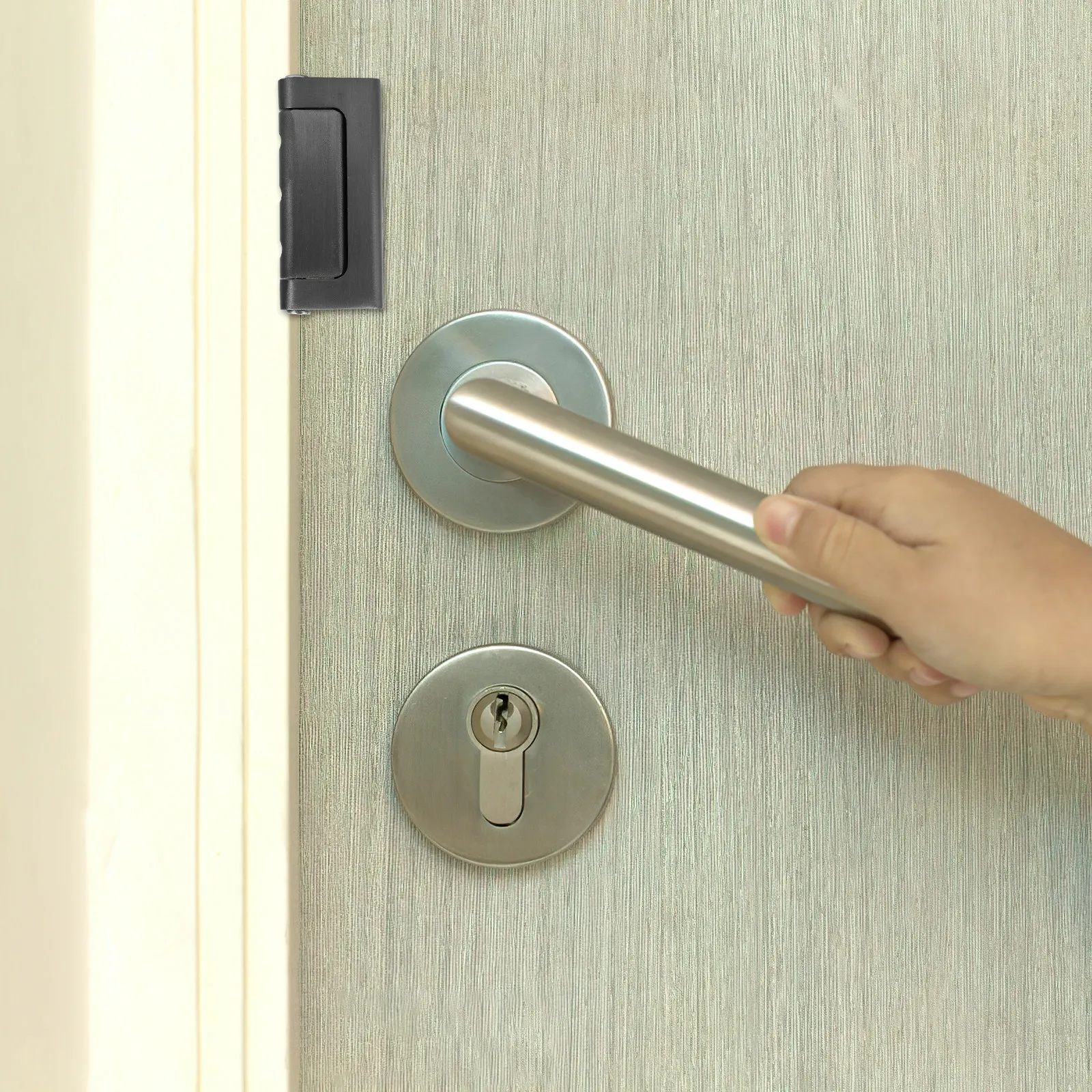 Внутренний дверной замок-защелка с металлическим усилением для безопасности дома, устройство защиты для жилых дверей
Внутренний дверной замок-защелка с металлическим усилением для безопасности дома, устройство защиты для жилых дверей