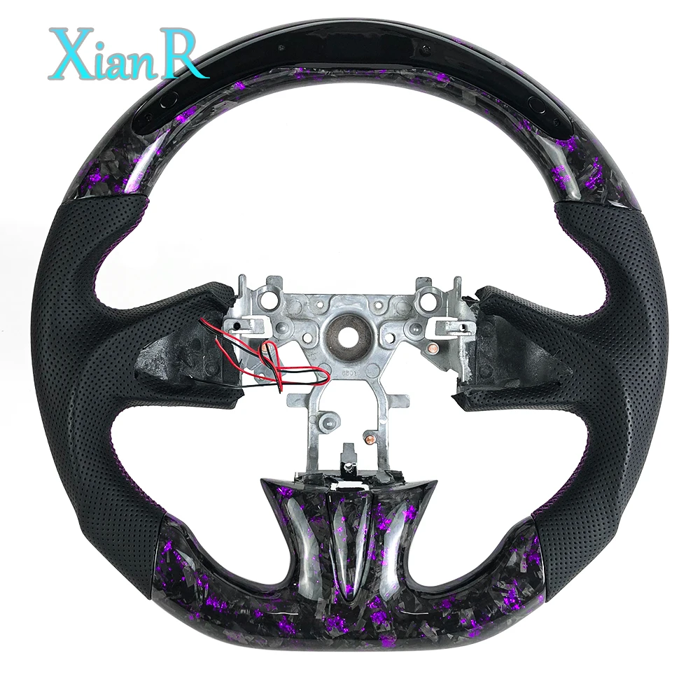 2015-2017 for Infiniti Q50 Q60 Q50s Q50 Customized RGB LED Purple Forged Carbon Fiber Steering Wheel
2015-2017 for Infiniti Q50 Q60 Q50s Q50 Customized RGB LED Purple Forged Carbon Fiber Steering Wheel