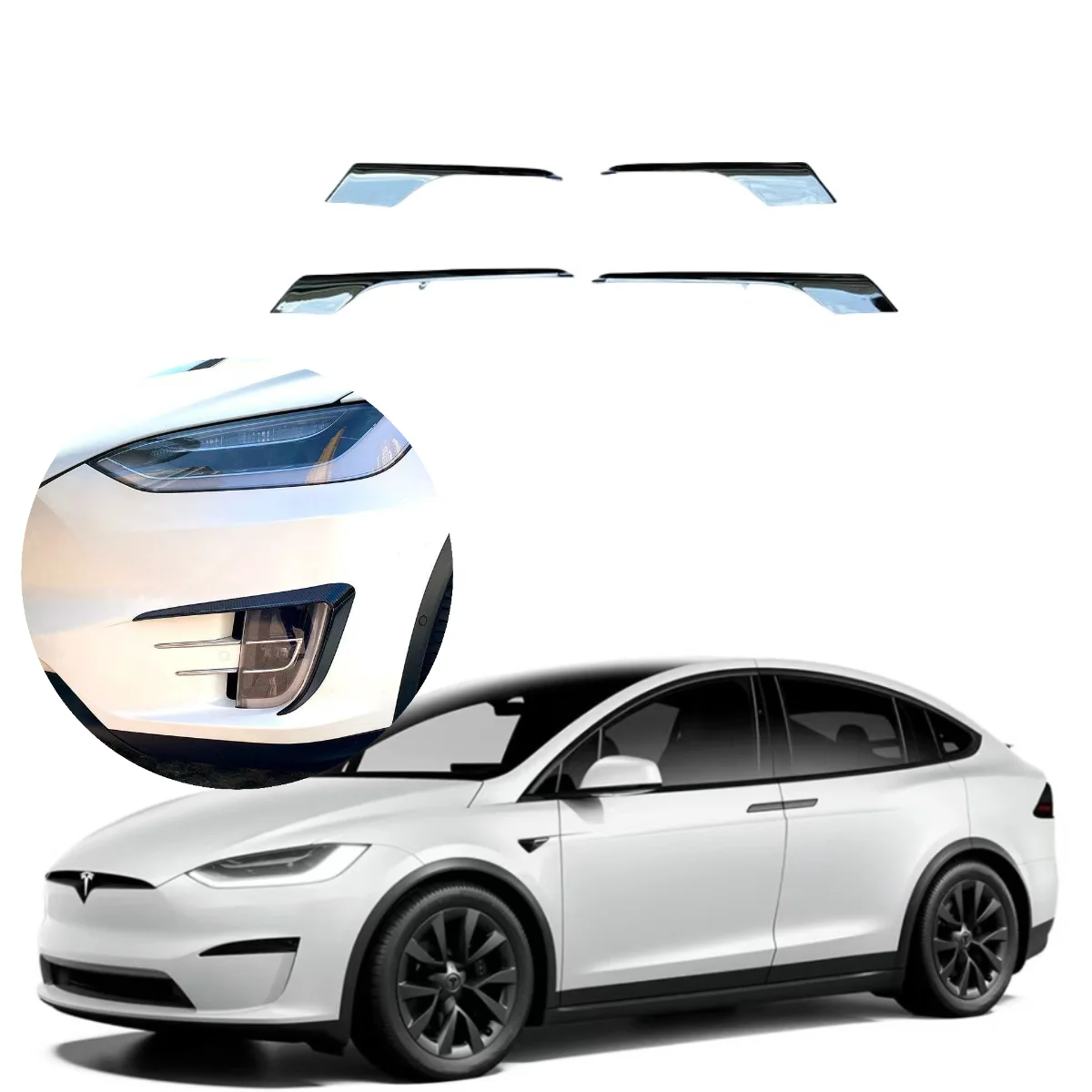 For Tesla Model X front bumper fog light eyebrow lower trim fogt trim light trim bright strip accessories
For Tesla Model X front bumper fog light eyebrow lower trim fogt trim light trim bright strip accessories