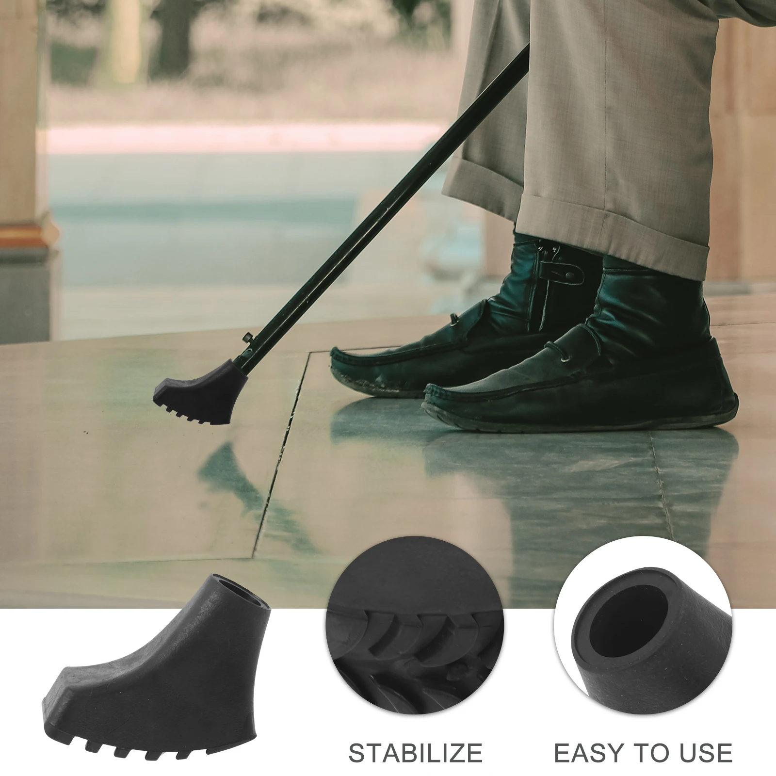 4 Pcs Trekking Pole Rubber Tips Black Anti Skid Durable Walking Stick Cane Ends Protective Pads For Hiking Mountaineering
4 Pcs Trekking Pole Rubber Tips Black Anti Skid Durable Walking Stick Cane Ends Protective Pads For Hiking Mountaineering