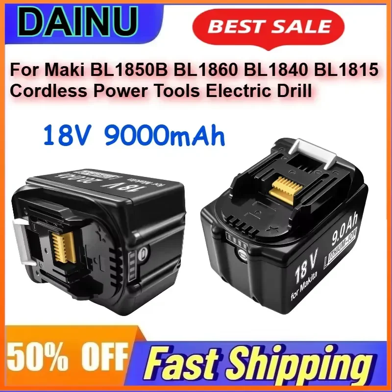 18V 9.0Ah Li-Ion Rechargeable Battery for Maki BL1850B BL1860 BL1840 BL1815 Cordless Power Tools Electric Drill Batteries
18V 9.0Ah Li-Ion Rechargeable Battery for Maki BL1850B BL1860 BL1840 BL1815 Cordless Power Tools Electric Drill Batteries