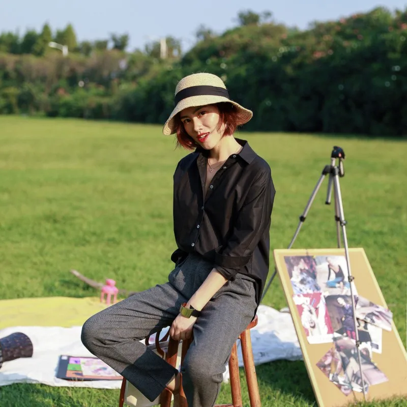 Новая женская хлопковая асимметричная блузка Bla Base Layer irt Chic as First Seen 2024 для весны и осени, свободного кроя, стройнящая фигуру
Новая женская хлопковая асимметричная блузка Bla Base Layer irt Chic as First Seen 2024 для весны и осени, свободного кроя, стройнящая фигуру