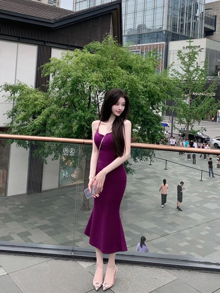 Elegant Purple Summer Dress Women's Strapless Long Gown White Enhancing Light Maturity Style High Waist Fish Tail Dress
Elegant Purple Summer Dress Women's Strapless Long Gown White Enhancing Light Maturity Style High Waist Fish Tail Dress