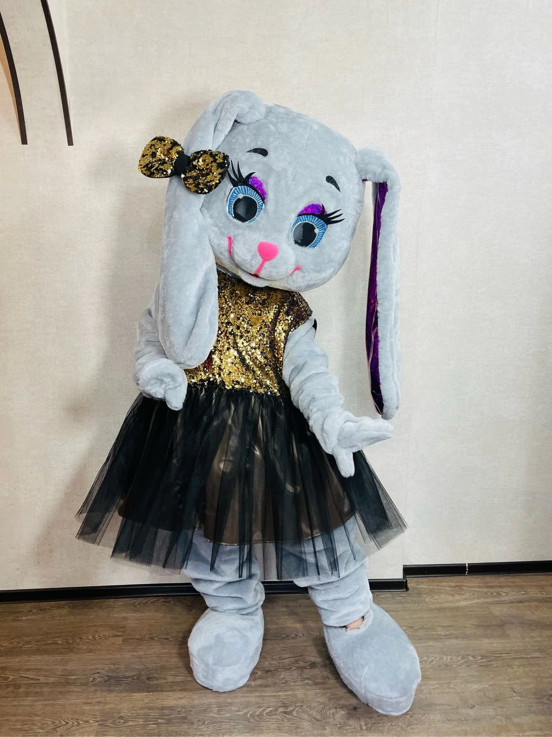 Adult Cute Gray Rabbit with Black Chiffon Dress for Birthday Wedding Halloween Christmas Rave Party Role Play Outfit Size
Adult Cute Gray Rabbit with Black Chiffon Dress for Birthday Wedding Halloween Christmas Rave Party Role Play Outfit Size