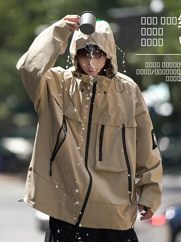 Men's Waterproof Tee-in-One Hooded Jaet Autumn Outdoor Climbing Clothes High-End Zipper Closure Long Sve Loose Fit Jaet
Men's Waterproof Tee-in-One Hooded Jaet Autumn Outdoor Climbing Clothes High-End Zipper Closure Long Sve Loose Fit Jaet