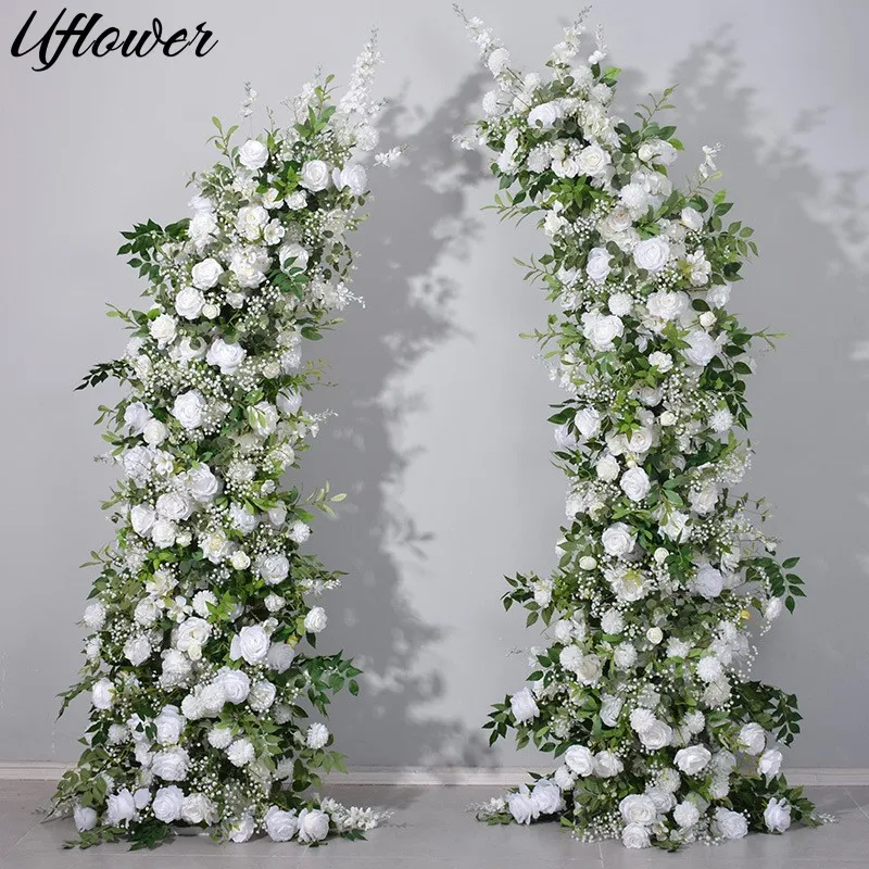 Uflower Luxury White Rose Green Plants Wedding Backdrop Decoration Artificial Flower Row Floral Arrangement Arch Event Props
Uflower Luxury White Rose Green Plants Wedding Backdrop Decoration Artificial Flower Row Floral Arrangement Arch Event Props