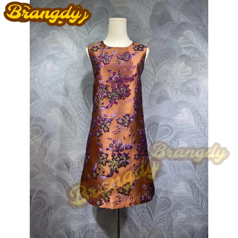 Brangdy 2025 Summer New Round Neck Jacquard Beaded Vest Dress In Stock Real Shot
Brangdy 2025 Summer New Round Neck Jacquard Beaded Vest Dress In Stock Real Shot