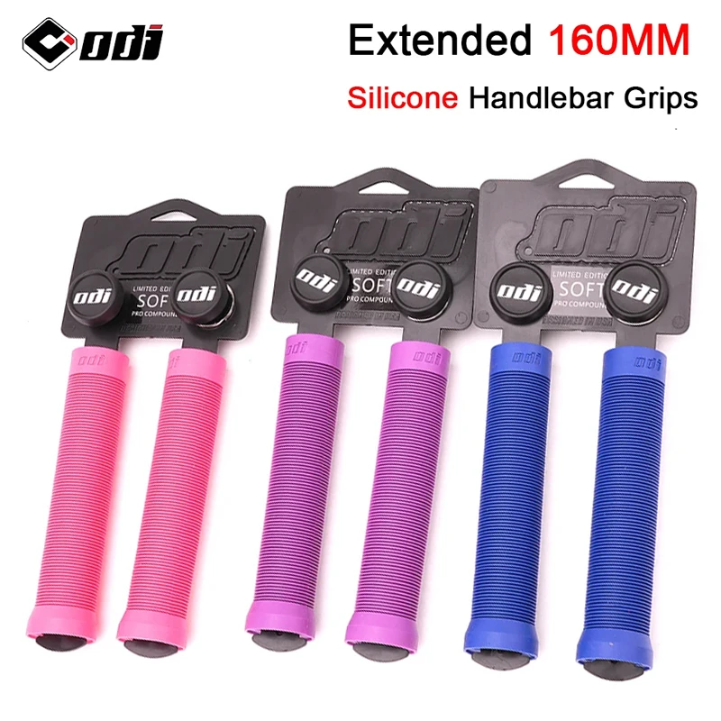 ODI 160MM Extended Grip Soft Silicone Bike Grips MTB Handlebar Cuff Shockproof MTB Handle Cover for XC AM DH FR BMX Cycling Part
ODI 160MM Extended Grip Soft Silicone Bike Grips MTB Handlebar Cuff Shockproof MTB Handle Cover for XC AM DH FR BMX Cycling Part