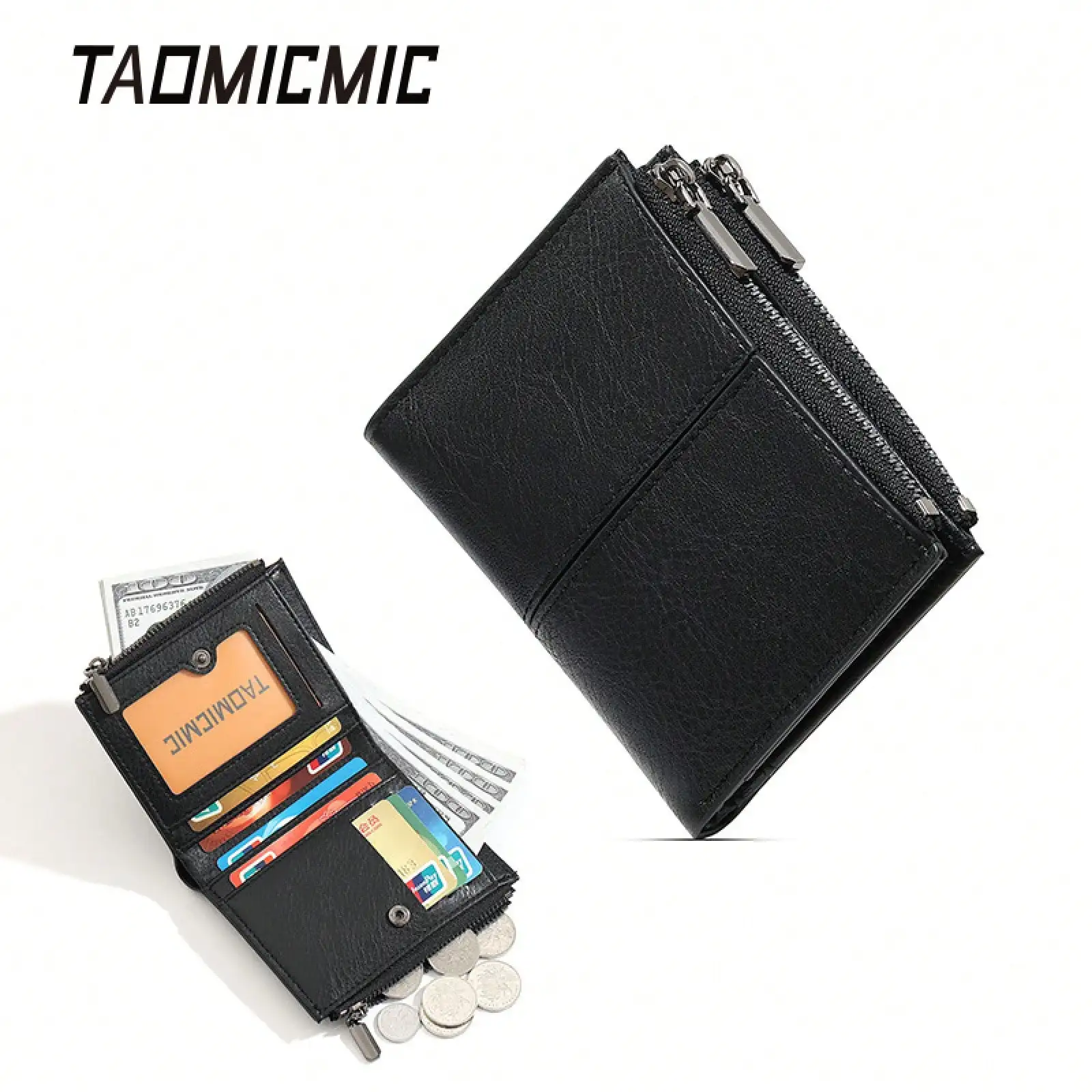 Short Men's Wallet, Fashionable Retro Wallet, Card Holder, Large Set 80% Off Casual Zipper Leather Wallet
Short Men's Wallet, Fashionable Retro Wallet, Card Holder, Large Set 80% Off Casual Zipper Leather Wallet