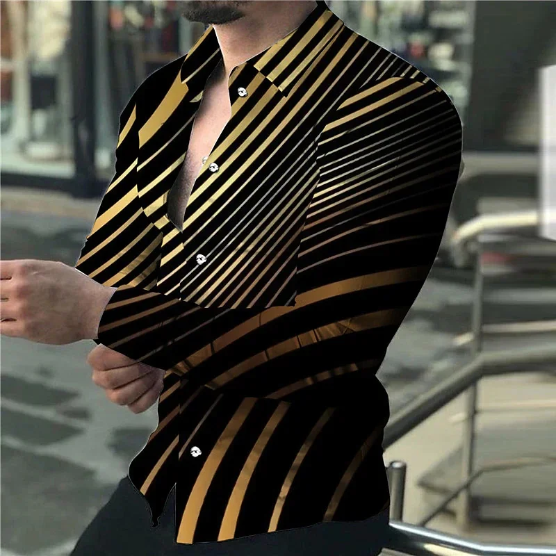 Rebound Hot Sale Men's Long Sleeve Shirts Summer Autumn Gold Striped Eagle Stand Collar Casual Beach Style Plus Size
Rebound Hot Sale Men's Long Sleeve Shirts Summer Autumn Gold Striped Eagle Stand Collar Casual Beach Style Plus Size