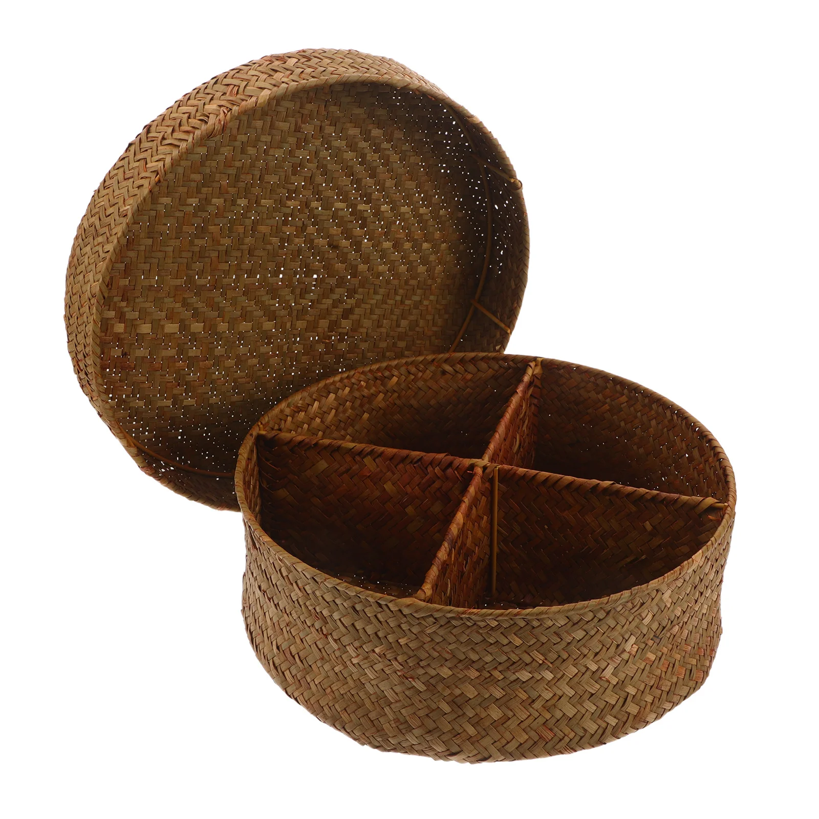 Round Woven Rattan Storage Basket With Lid Desktop Organiser For Fruits Snacks Bread Natural Fruit Tray Kitchen Countertop Box
Round Woven Rattan Storage Basket With Lid Desktop Organiser For Fruits Snacks Bread Natural Fruit Tray Kitchen Countertop Box