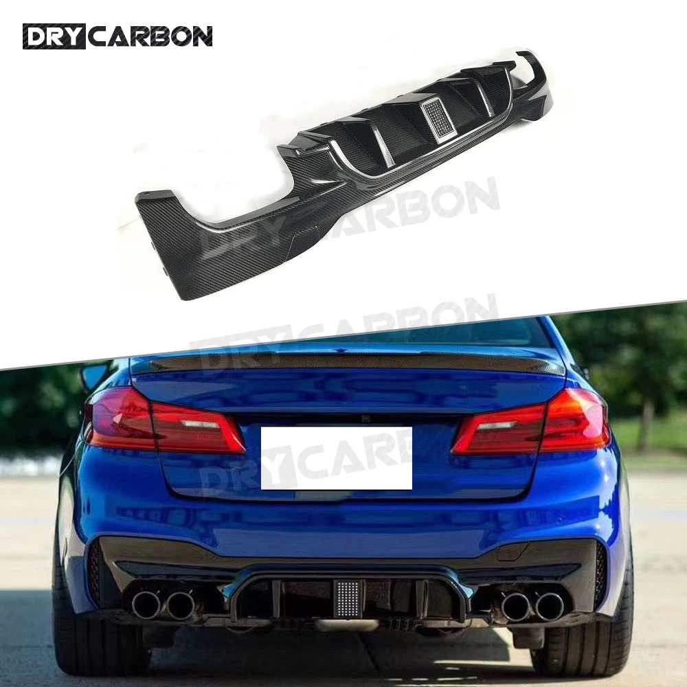 Dry Carbon Fiber Rear Diffuser Bumper Lip With LED Light For BMW 5 Series F90 M5 Sedan 4 Door 2018 2019 2020 Car Accessories 
Dry Carbon Fiber Rear Diffuser Bumper Lip With LED Light For BMW 5 Series F90 M5 Sedan 4 Door 2018 2019 2020 Car Accessories