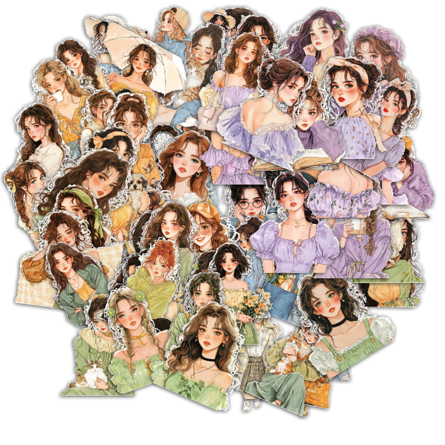 6 style 40pcs pretty girl PET waterproof stickers DIY handmade materials scrapbook decoration diary album cover garbage magazine
6 style 40pcs pretty girl PET waterproof stickers DIY handmade materials scrapbook decoration diary album cover garbage magazine