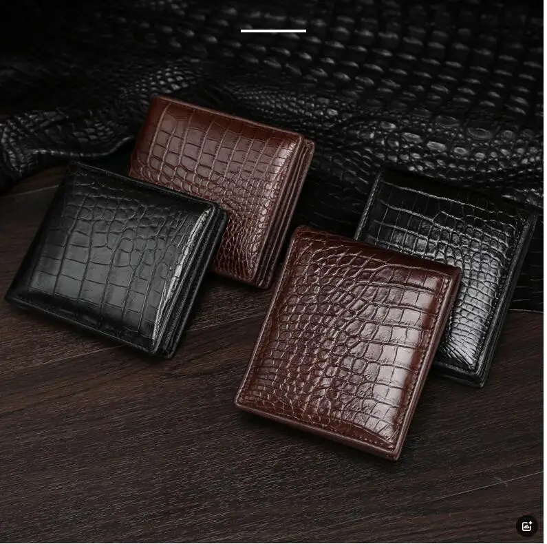 100% Genuine/Real crocodile skin alligator leather wallets and purse Luxury quality men wallet bank card case holder black brow
100% Genuine/Real crocodile skin alligator leather wallets and purse Luxury quality men wallet bank card case holder black brow
