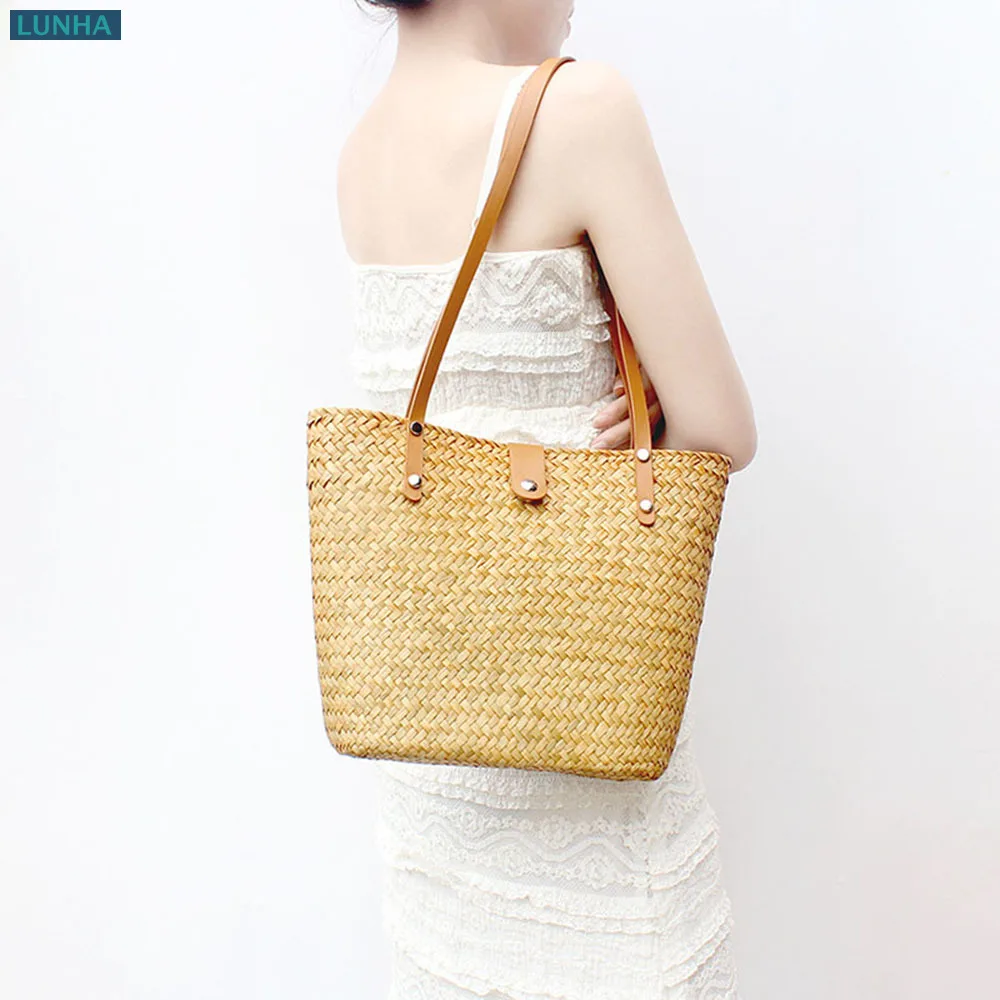Women's Woven Straw Shoulder Bags Braided Handbag Handmade Boho Tote Beach Bag Purse for Vacation Shopping Versatile
Women's Woven Straw Shoulder Bags Braided Handbag Handmade Boho Tote Beach Bag Purse for Vacation Shopping Versatile