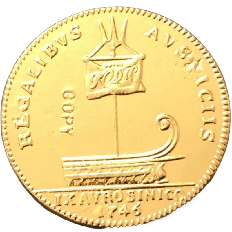 Медная монета Дания 1746 год
Медная монета Дания 1746 год