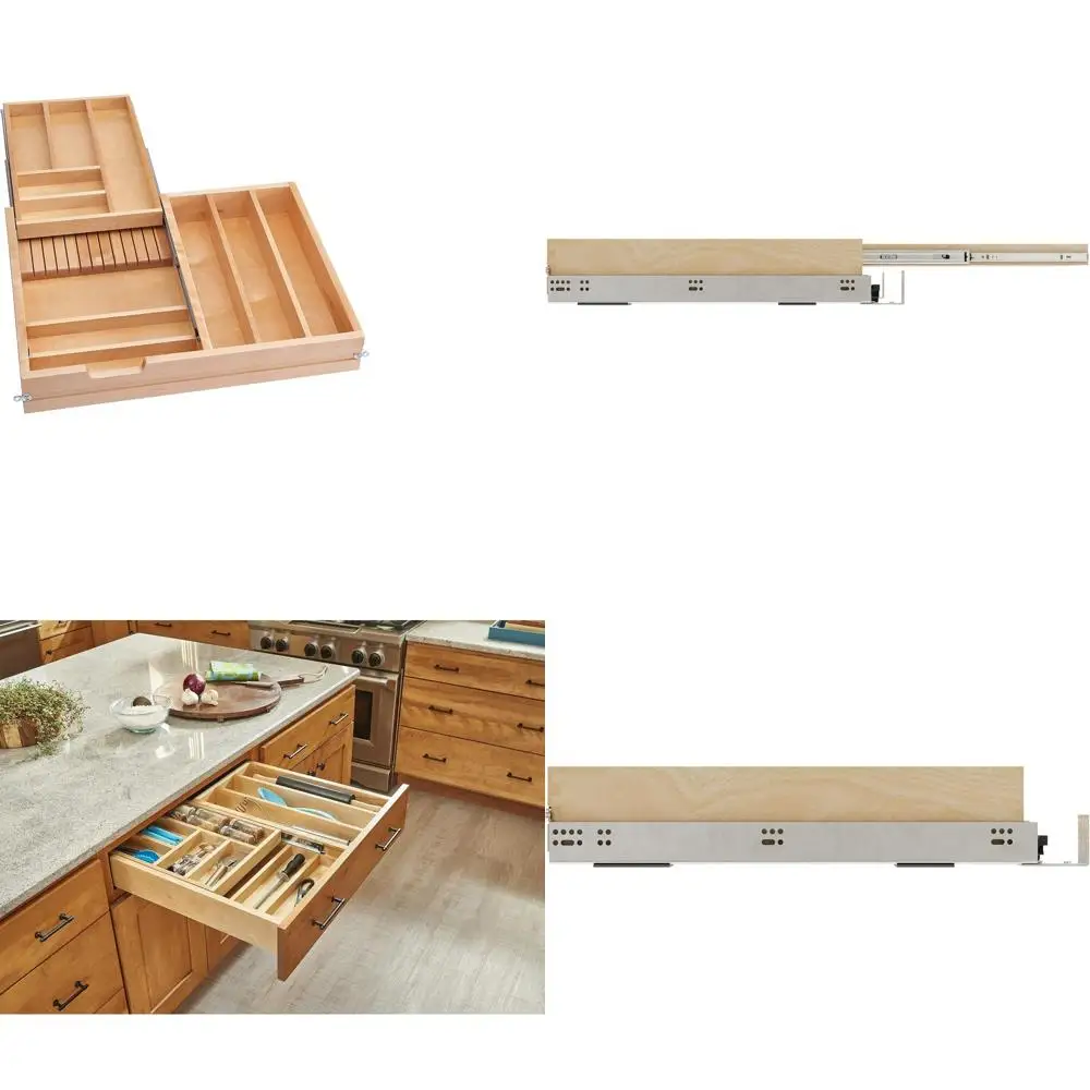 Wooden 27 Two-Tier Pullout Cutlery Organizer with Soft-Close Slides
Wooden 27 Two-Tier Pullout Cutlery Organizer with Soft-Close Slides
