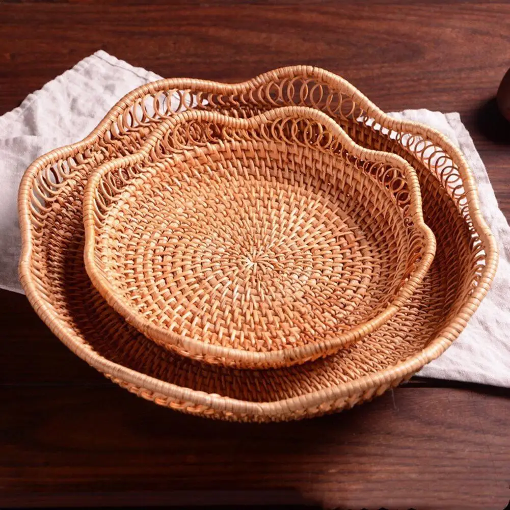 Fruit Basket Woven Tray Rattan Bread Basket Kitchen Woven Vegetable Fruit Bowl Handmade Rattan Serving Basket Food Holder
Fruit Basket Woven Tray Rattan Bread Basket Kitchen Woven Vegetable Fruit Bowl Handmade Rattan Serving Basket Food Holder
