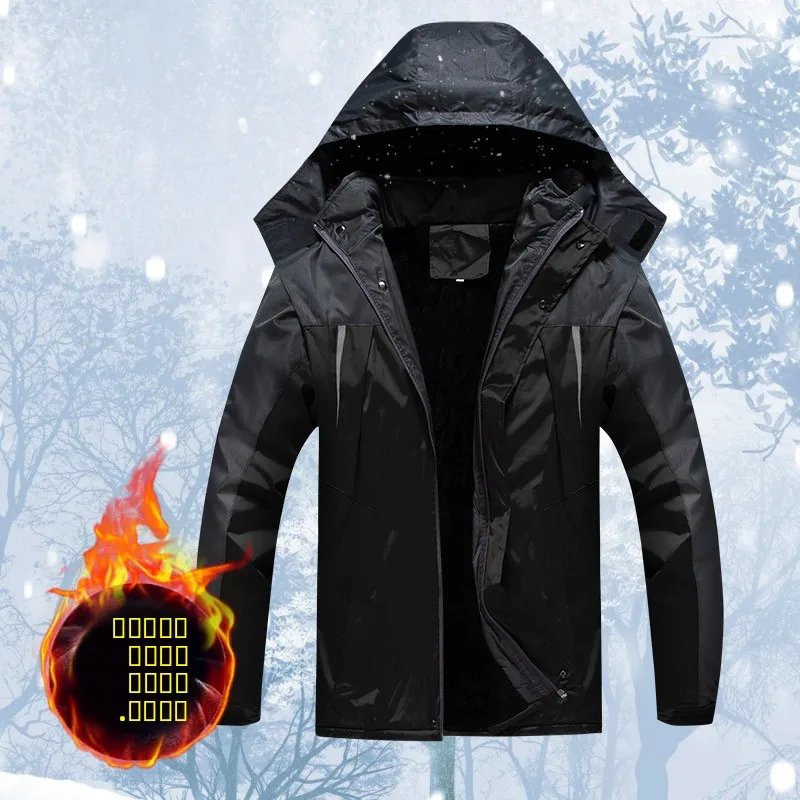 Thiened Cotton Workwear Jaet for Men Winter Outdoor Cold Resistant Cany Work orm Labor Protection Coat Zipper Closure
Thiened Cotton Workwear Jaet for Men Winter Outdoor Cold Resistant Cany Work orm Labor Protection Coat Zipper Closure